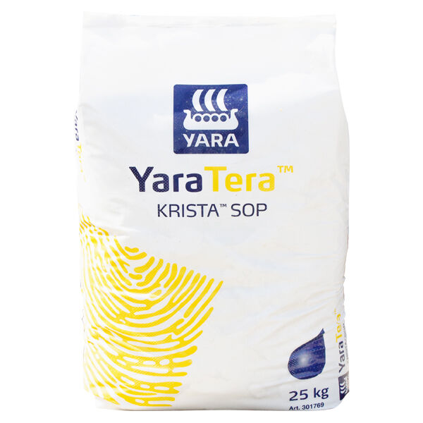 Yara KRISTA SOP (KALISOL) sulfato de potássio dissolvido (50% K2O) 25KG