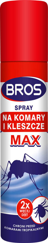 Bros Spray Repelente de Mosquitos/Carrapatos Max 90ml