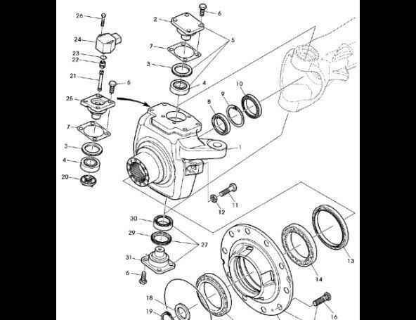 anel de pistão Obudowa L172006 para trator de rodas John Deere 7530 Premium