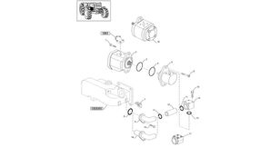 bomba hidráulica New Holland T6010 T6090 T6070 Regen pompa hydraul 25.2cc 87395822R para trator de rodas New Holland T6010 T6090 T6070