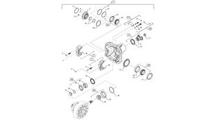 outra peça sobressalente da transmissão Jarzmo para trator de rodas New Holland T6090