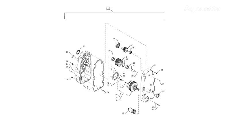 outra peça sobressalente da transmissão Łożysko kulkowe  87712562 para trator de rodas New Holland T6090 T6070